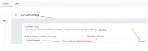 Connected Tags GA4